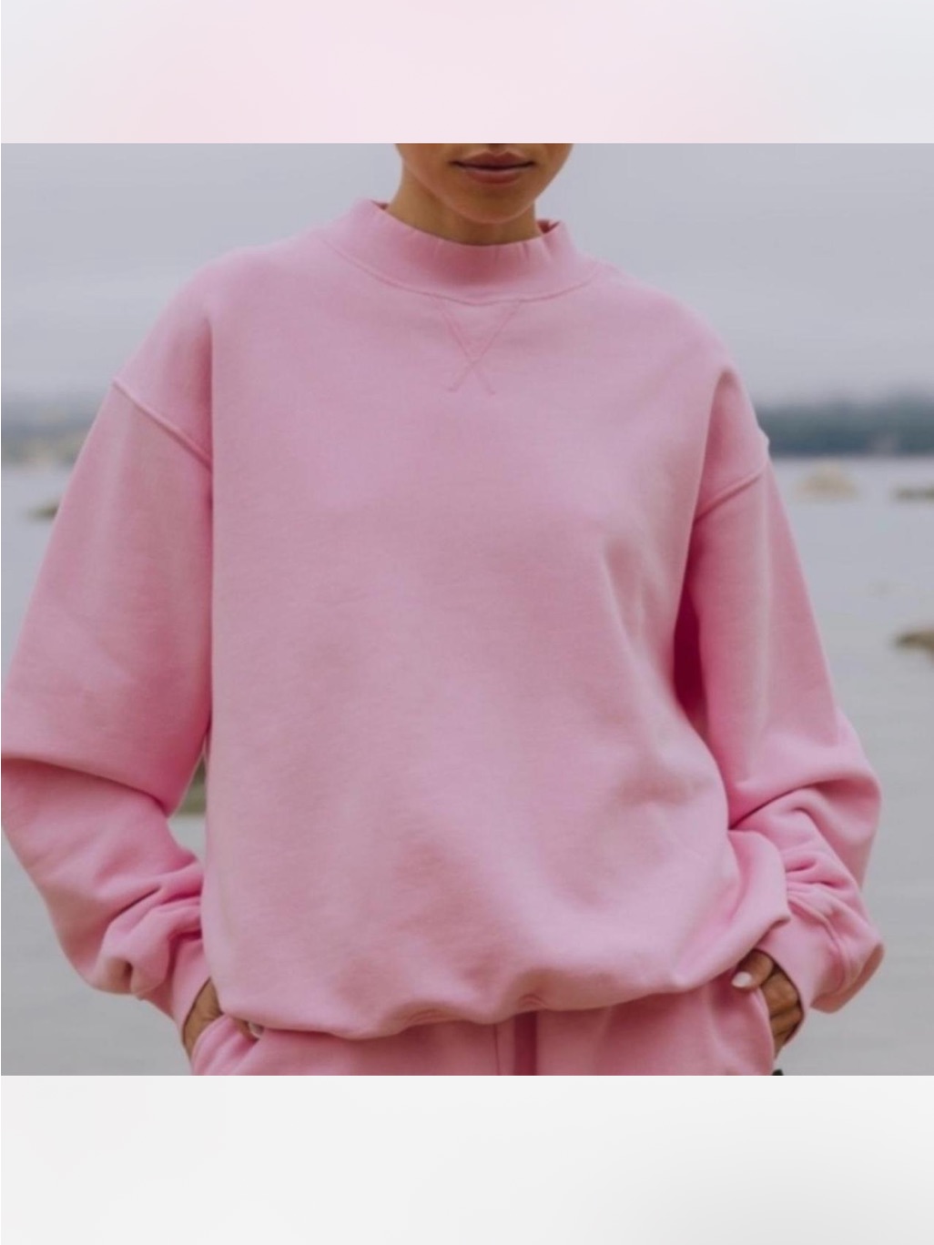Daily Drills Pink Crewneck Sweatshirt